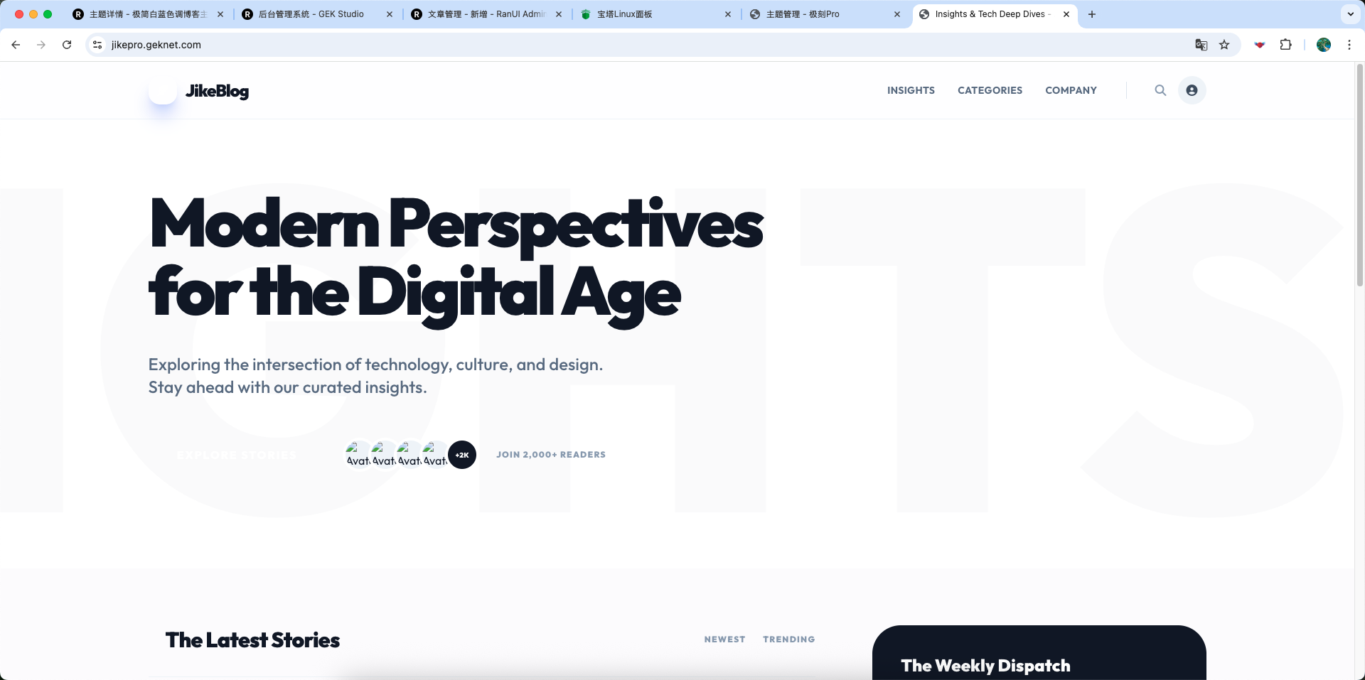 即刻Pro英文版简约主题